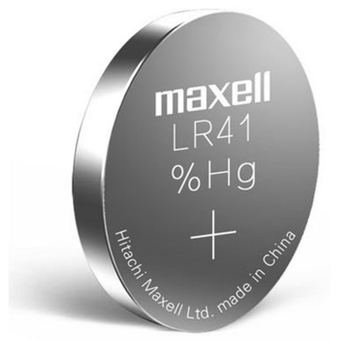 Maxell LR41 Alkaline Button Cell Battery AG3 192 1.5V - Pack of 10 –