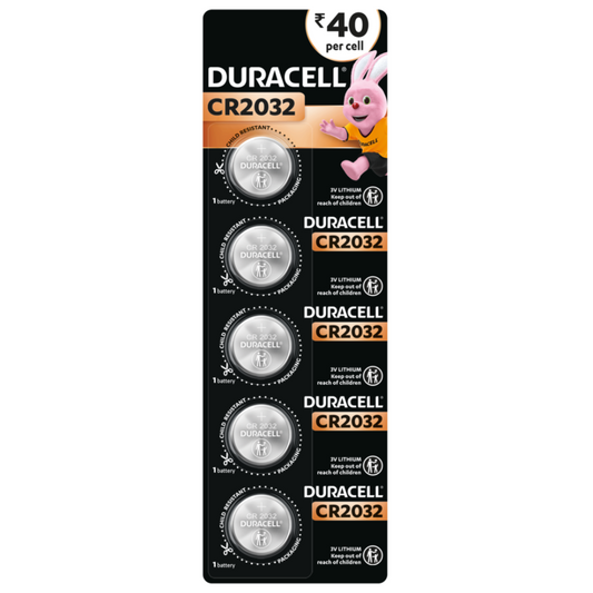 Duracell Chhota Power CR2032 Lithium Button Cell 3V Battery - Pack of 5