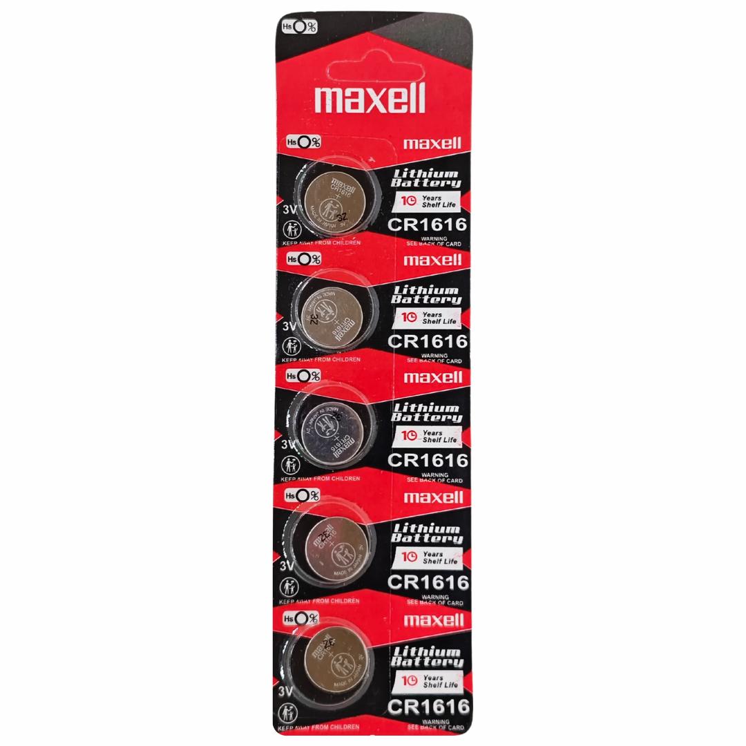 Buy Maxell CR1616 3V lithium button battery online in India for reliable and long-lasting performance