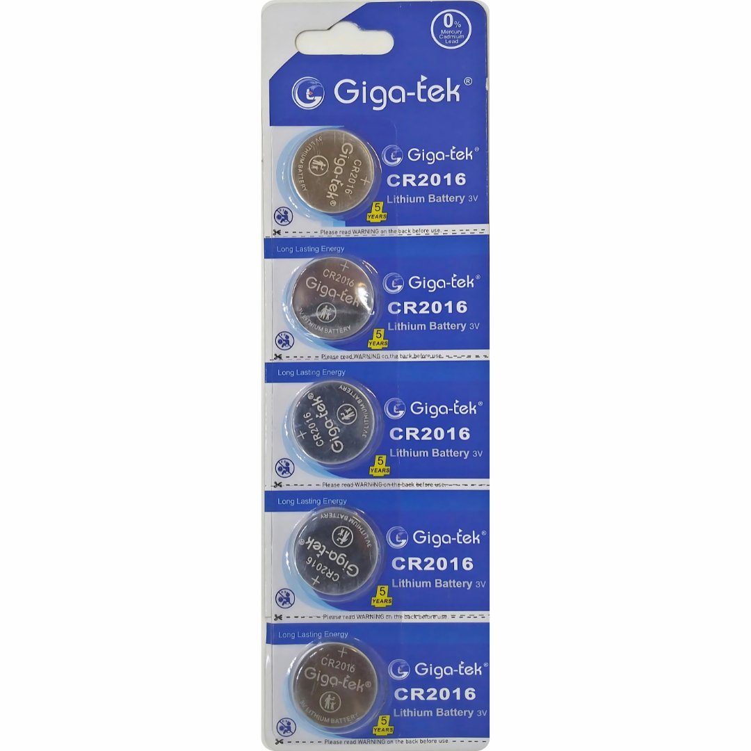 Buy Giga-tek CR2016 button cell battery at a discounted price. Secure checkout and quick shipping.