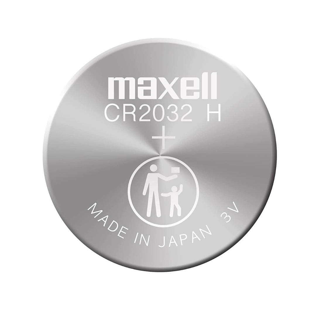 Maxell CR2032 3V Lithium Coin Battery Blister Pack Single Cell