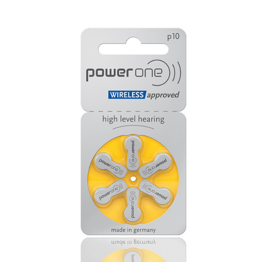 Buy Power One P10 1.45V PR70 hearing aid batteries - 1 packet with 6 batteries for your hearing aid needs