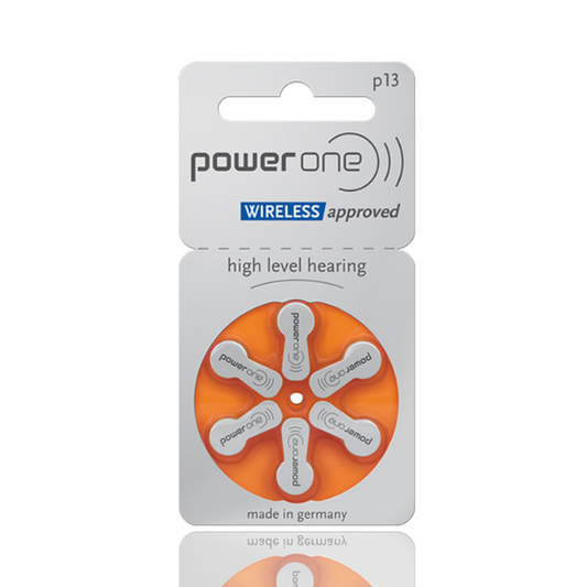 Buy Power One P13 1.45V PR48 hearing aid batteries - 1 packet with 6 batteries for consistent hearing aid power