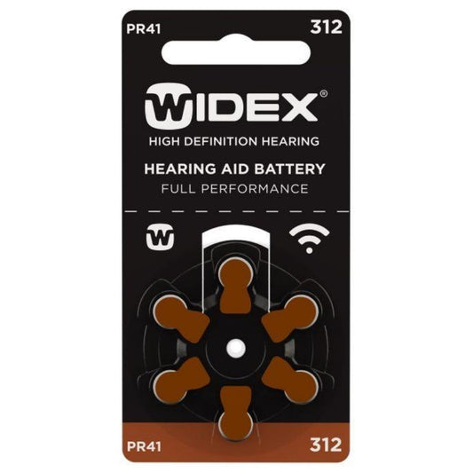 Shop Widex Size 312 Hearing Aid Batteries - Pack of 6, long-lasting power for your hearing devices