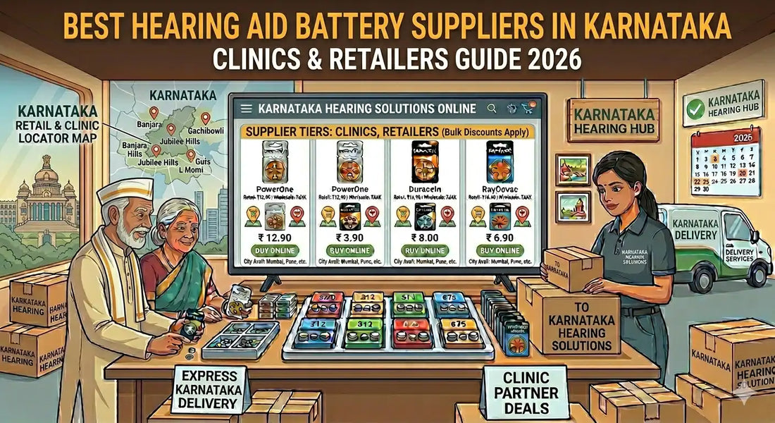 Best Hearing Aid Battery Suppliers in Karnataka (Clinics & Retailers Guide 2026)