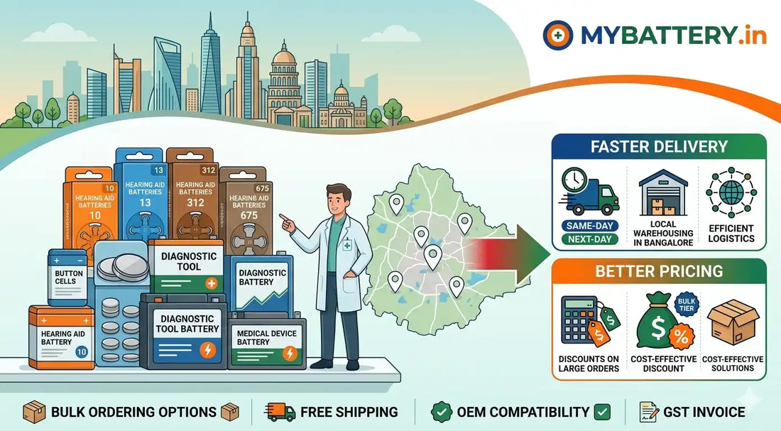 Bulk Battery Supply for Bangalore Clinics: How to Get Faster Delivery & Better Pricing