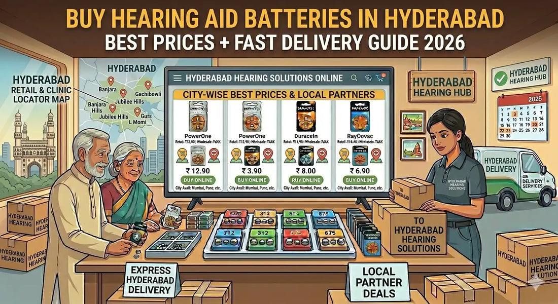 Buy Hearing Aid Batteries in Hyderabad (Best Prices + Fast Delivery Guide 2026)