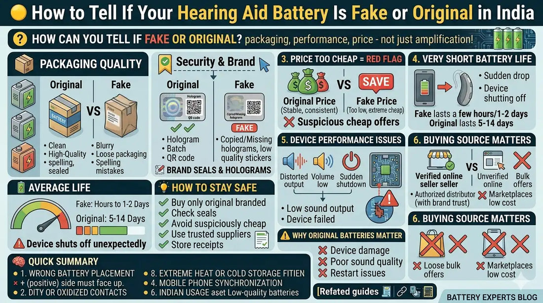 How to Tell If Your Hearing Aid Battery Is Fake or Original in India