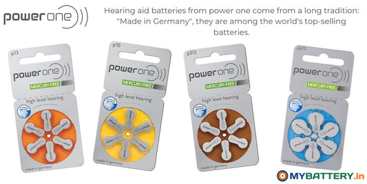 Choosing the Right PowerOne Hearing Aid Battery for Your Device: A Comparison of P10, P13, P312, and P675