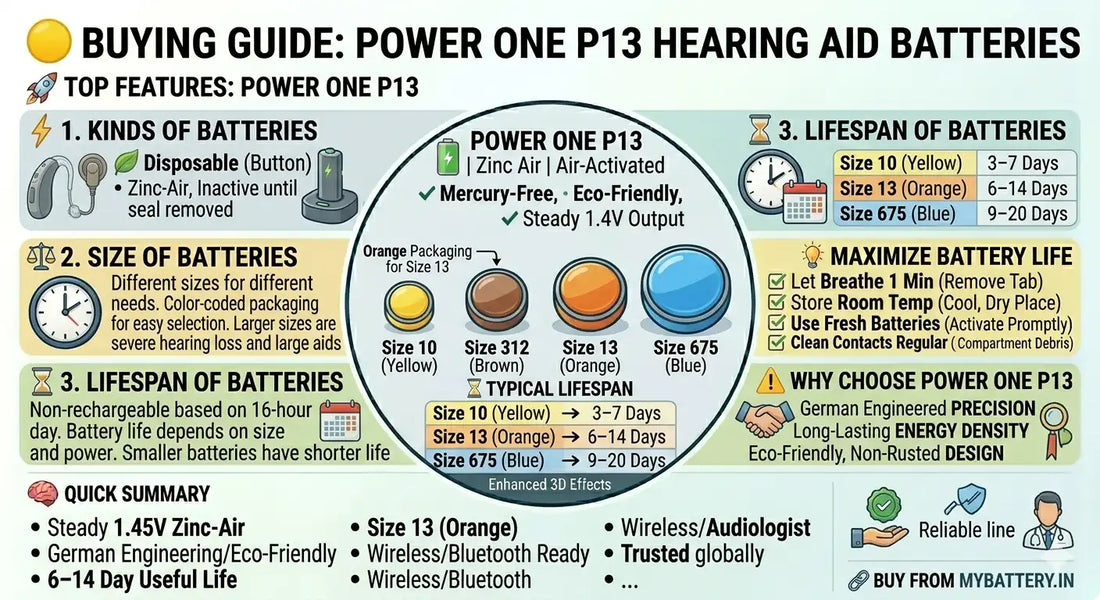 Power One Hearing Aid Batteries P13 – Buying Tips