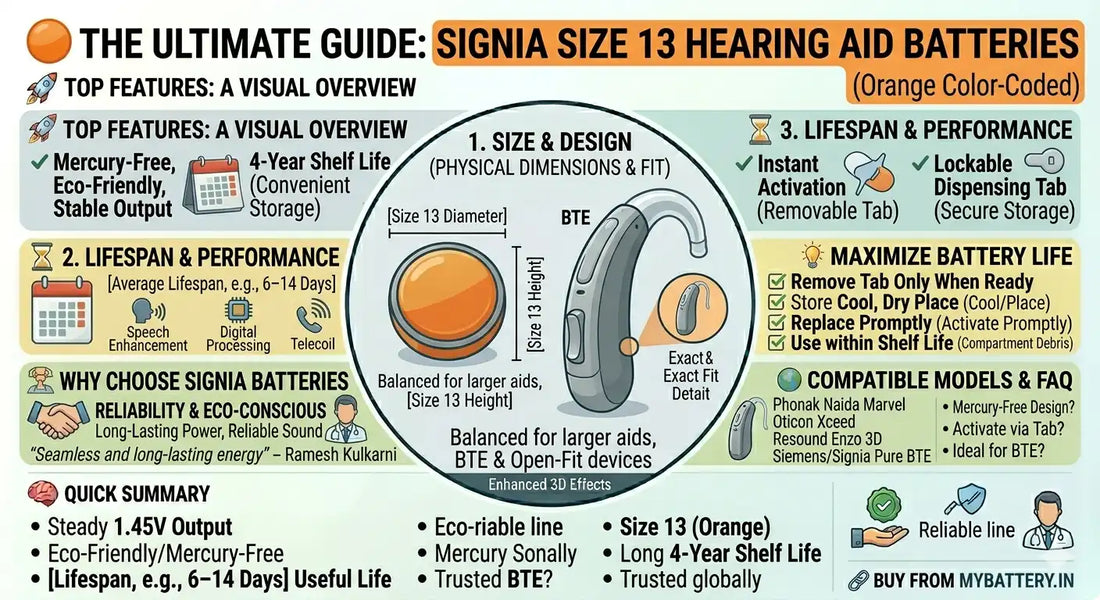 The Ultimate Guide to Signia Size 13 Hearing Aid Batteries: Power, Performance, and Reliability