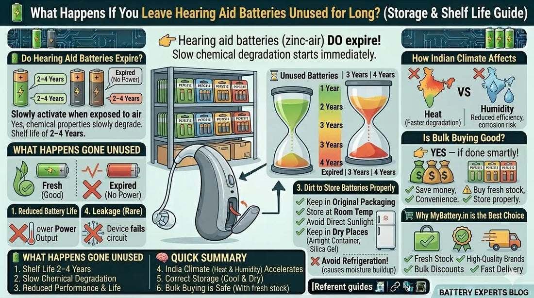 What Happens If You Leave Hearing Aid Batteries Unused for Long? (Storage & Shelf Life Guide)