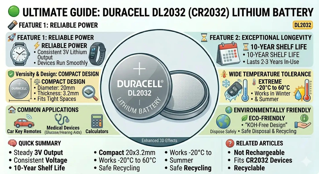 Why Duracell DL2032 Lithium Button Cell is the Best Choice for Your Devices