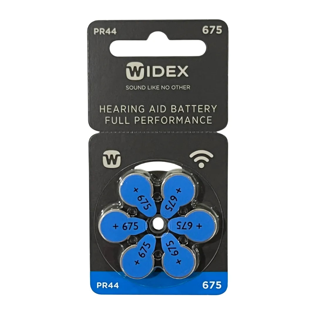 Widex Hearing Aid Batteries size 675 | 1 Packet (6 Batteries)