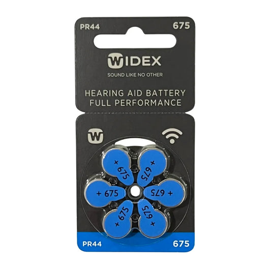 Widex Hearing Aid Batteries size 675 | 1 Packet (6 Batteries)