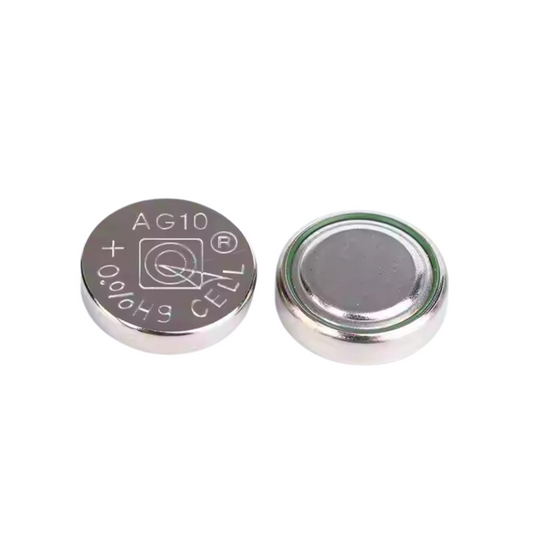 Alkaline AG10 LR1130 389 1.5V Button Cell Battery - Pack of 100