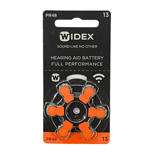 Widex Hearing Aid Batteries size 13 | 1 Packet (6 Batteries)