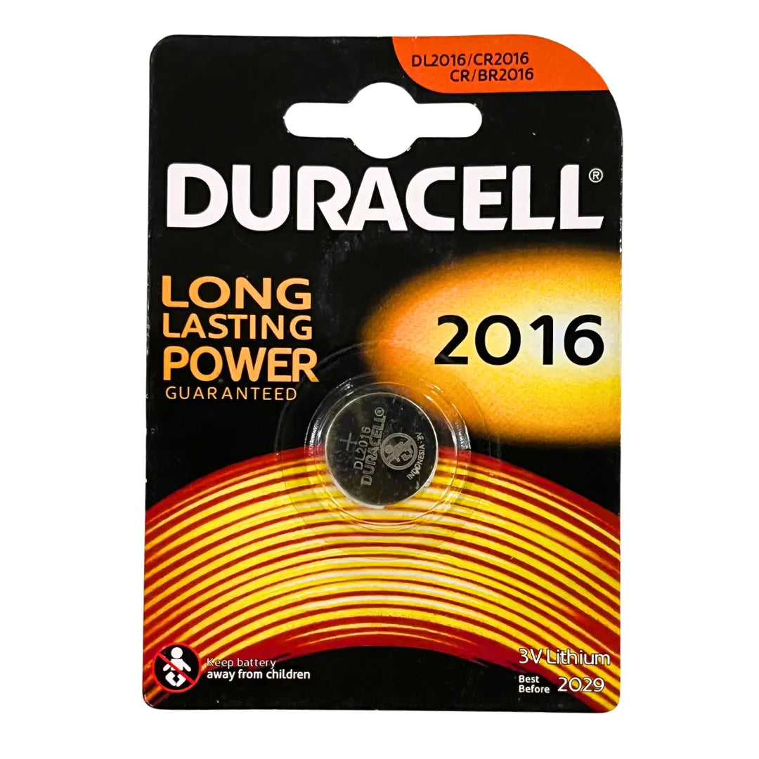 Duracell DL2016 (CR2016) Lithium Button Cell 3V Battery