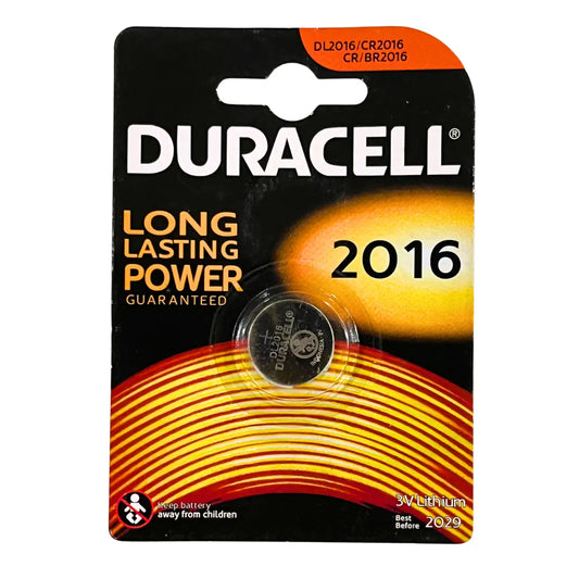 Duracell DL2016 (CR2016) Lithium Button Cell 3V Battery