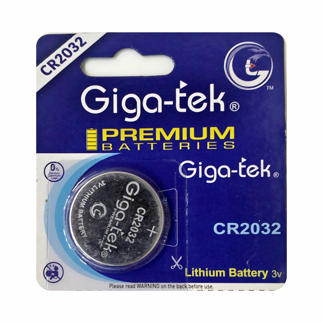 Giga-tek CR2032 3V Lithium Button Cell Battery