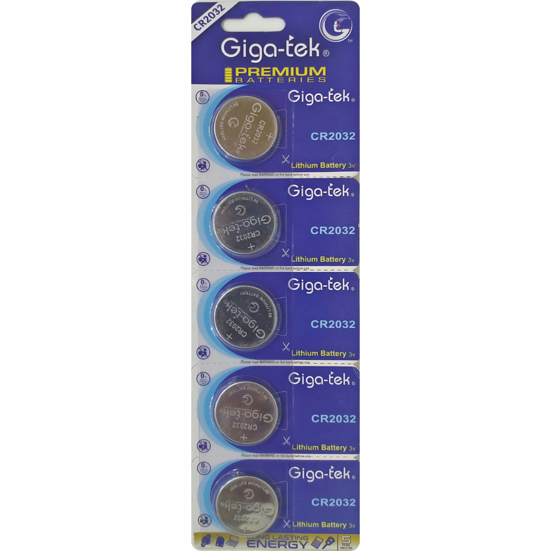 Giga-tek CR2032 3V Lithium Button Cell Battery