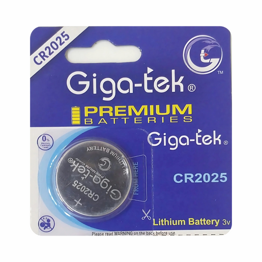 Giga-tek CR2025 3V Lithium Button Cell Battery