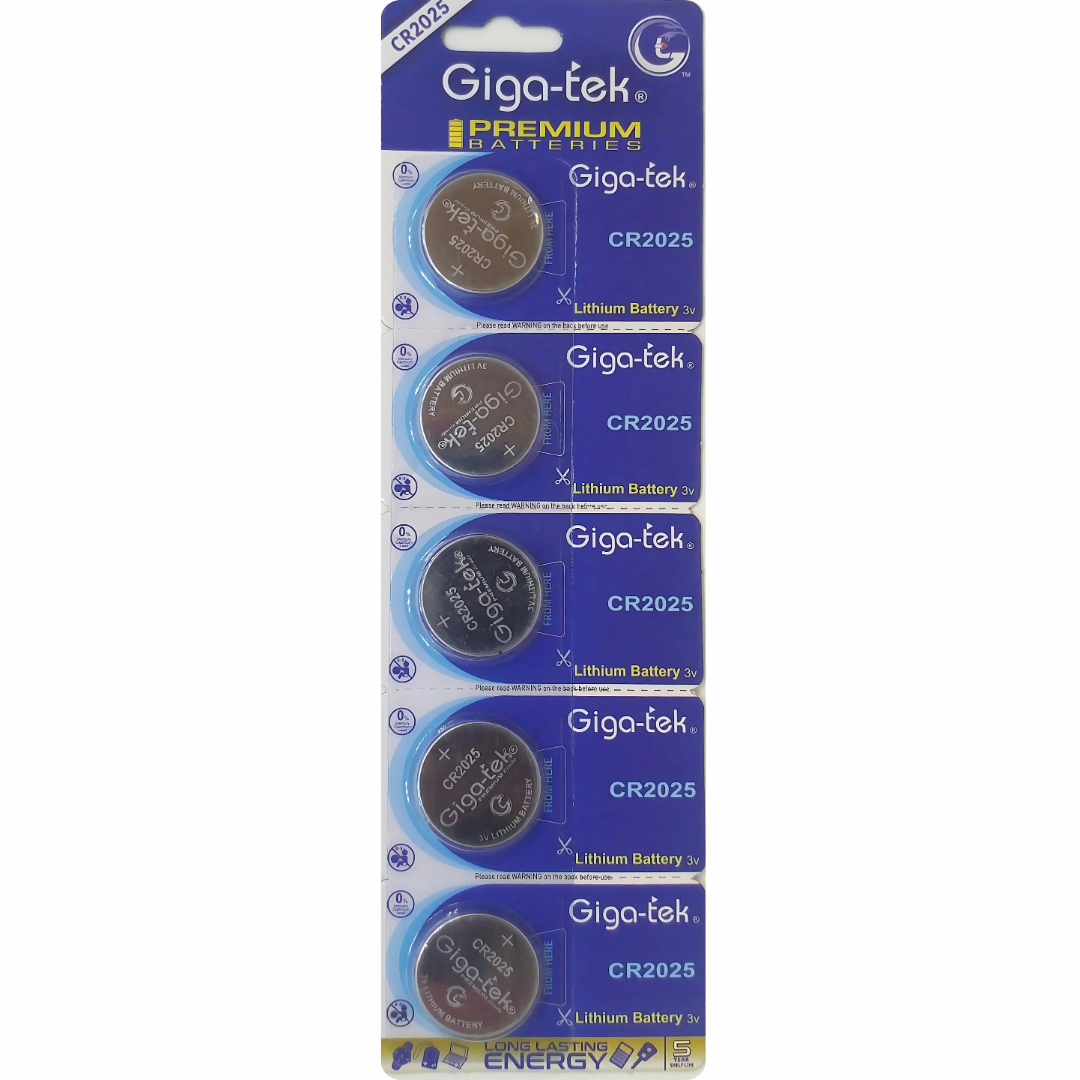 Giga-tek CR2025 3V Lithium Button Cell Battery