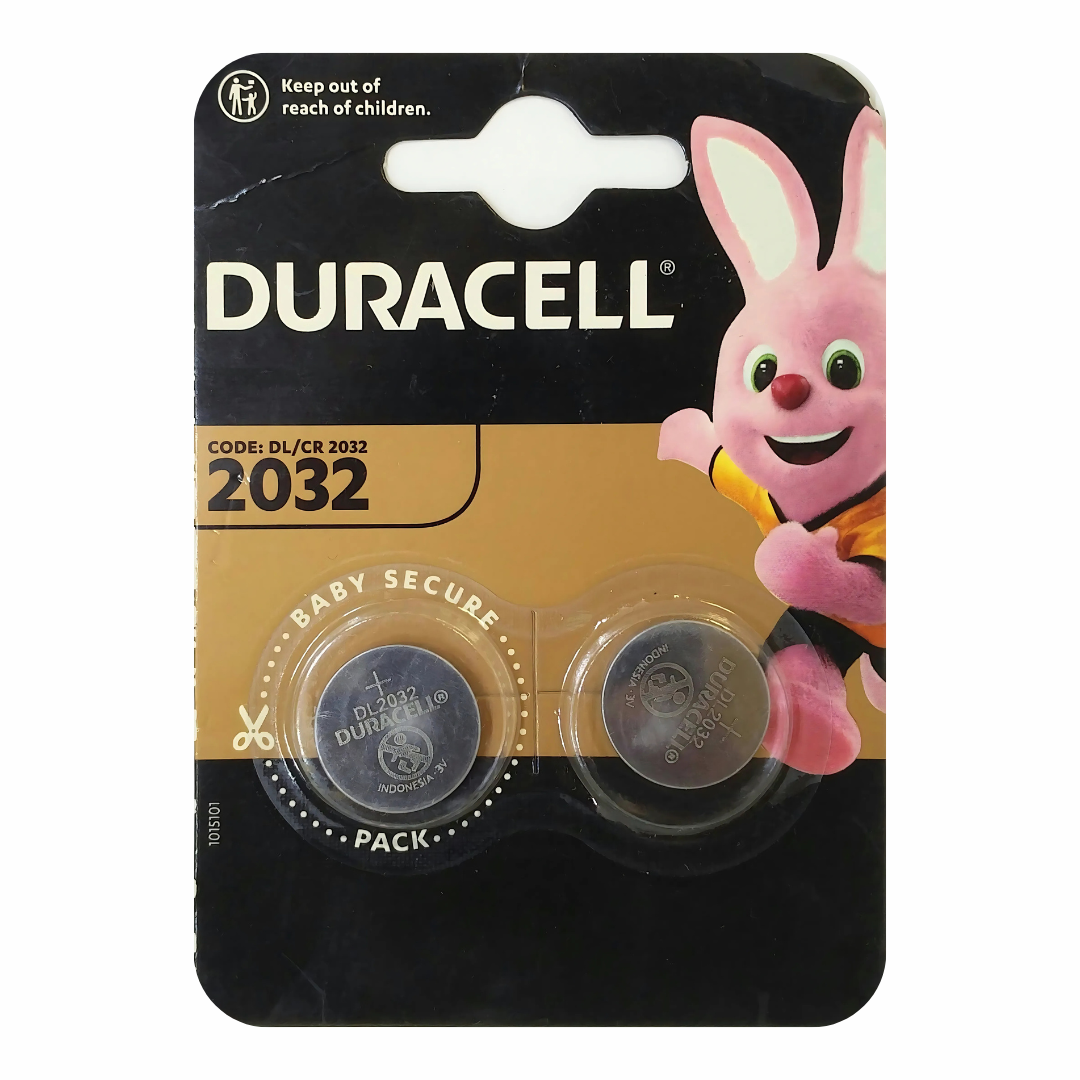 Duracell DL2032 (CR2032) Lithium Button Cell 3V Battery