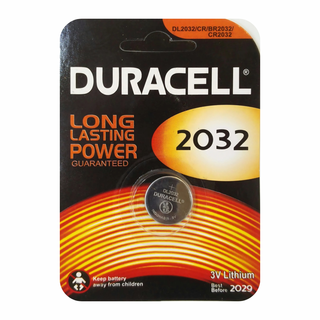 Duracell DL2032 (CR2032) Lithium Button Cell 3V Battery