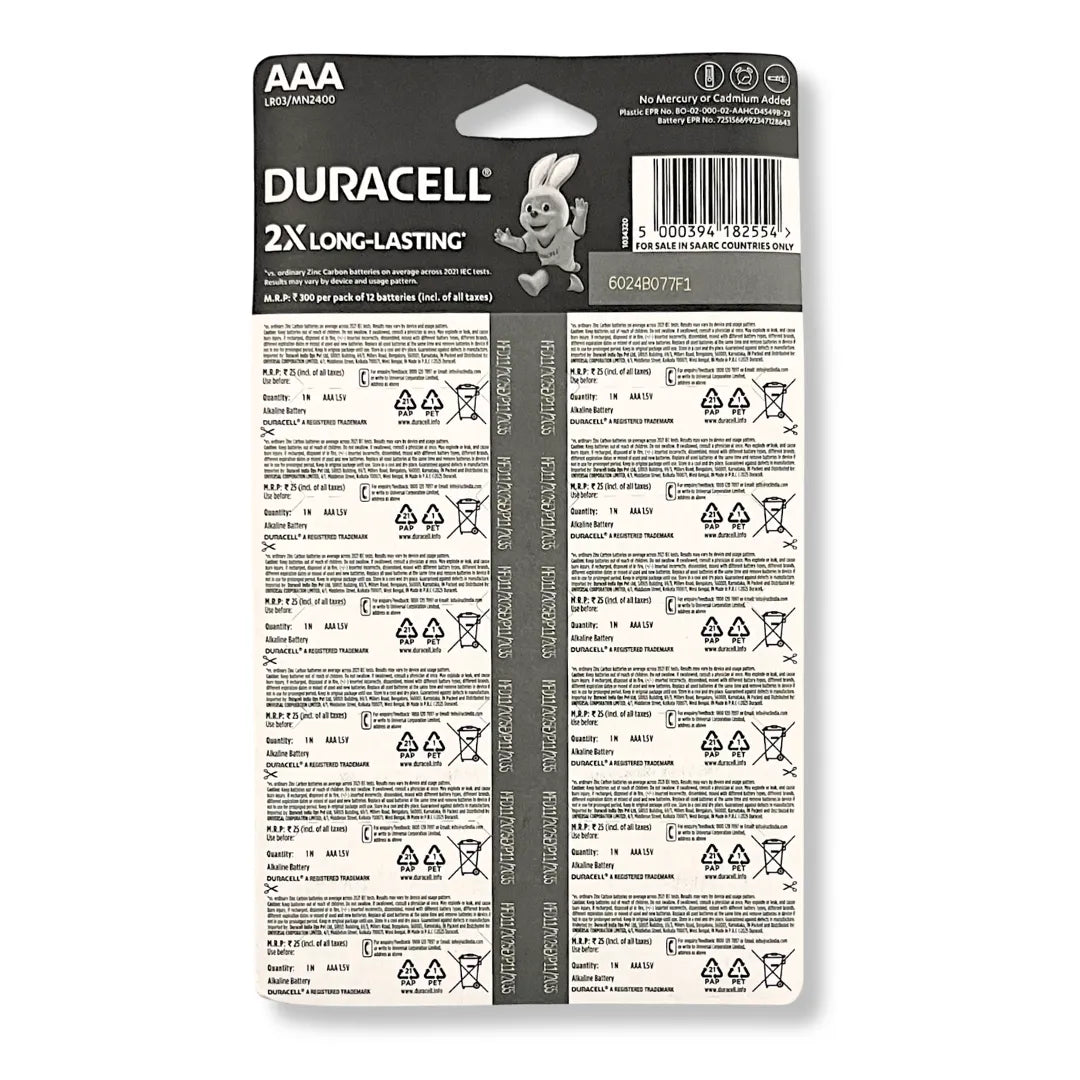 Duracell Chhota Power Alkaline size AAA Batteries