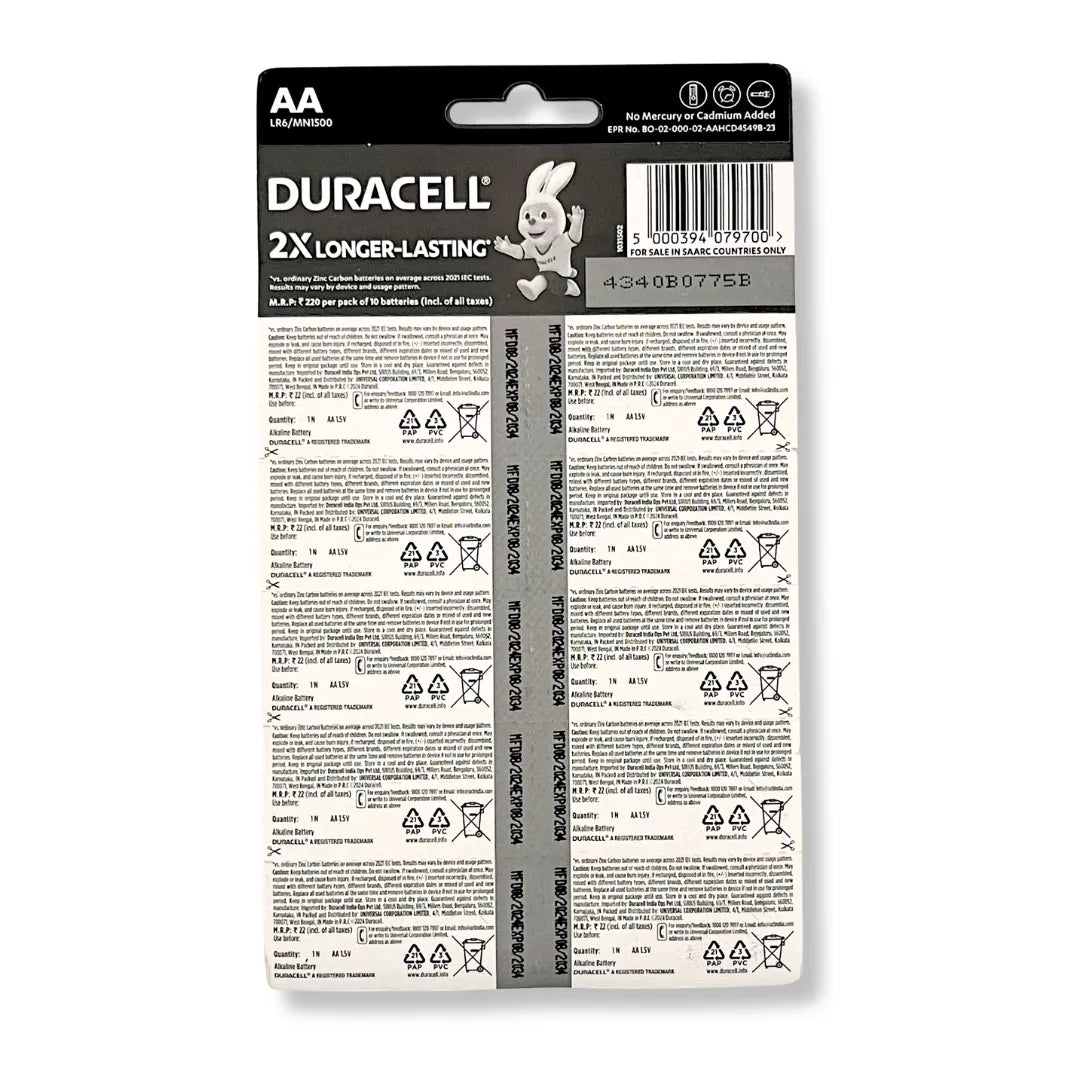 Duracell Chhota Power Alkaline size AA Batteries