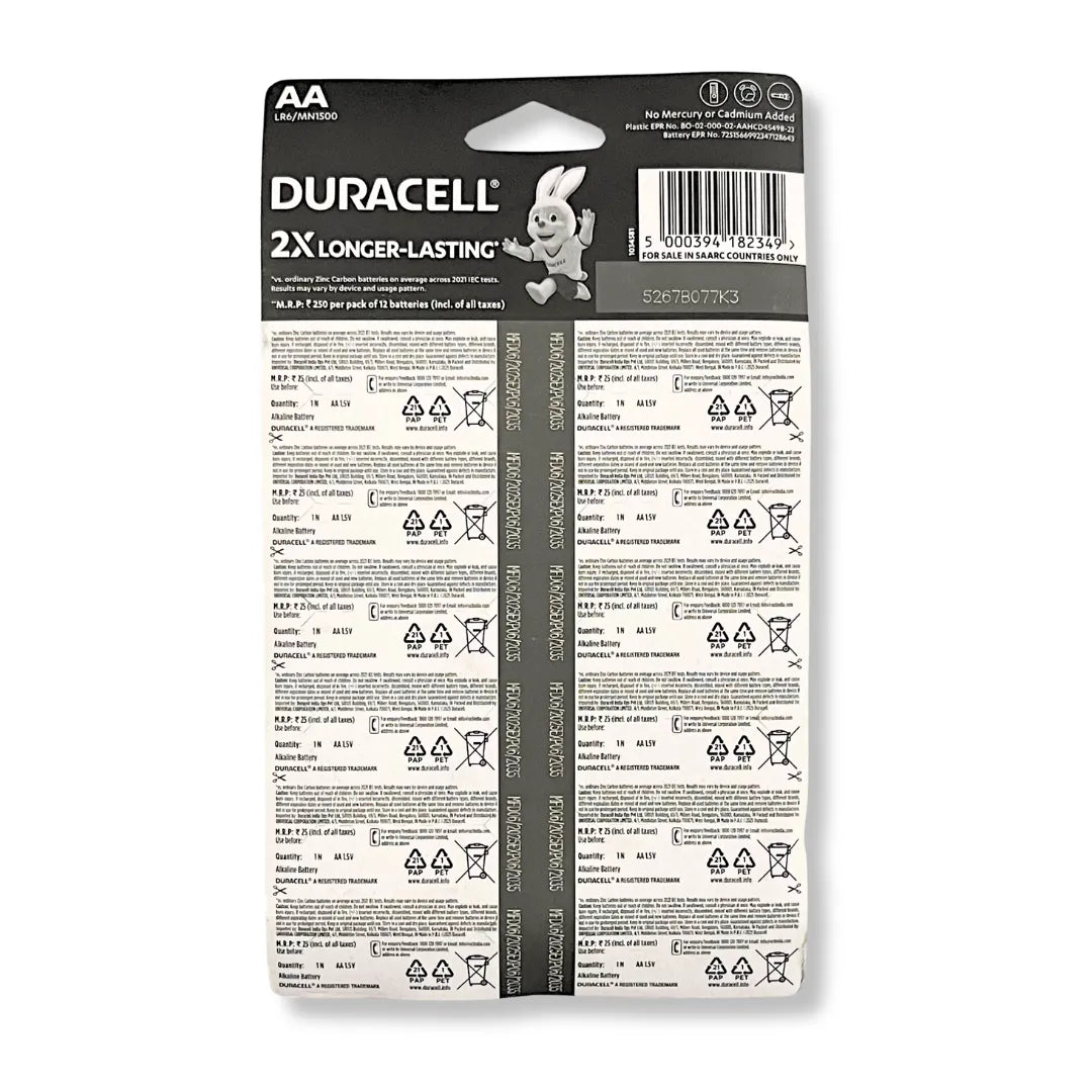 Duracell Chhota Power Alkaline size AA Batteries