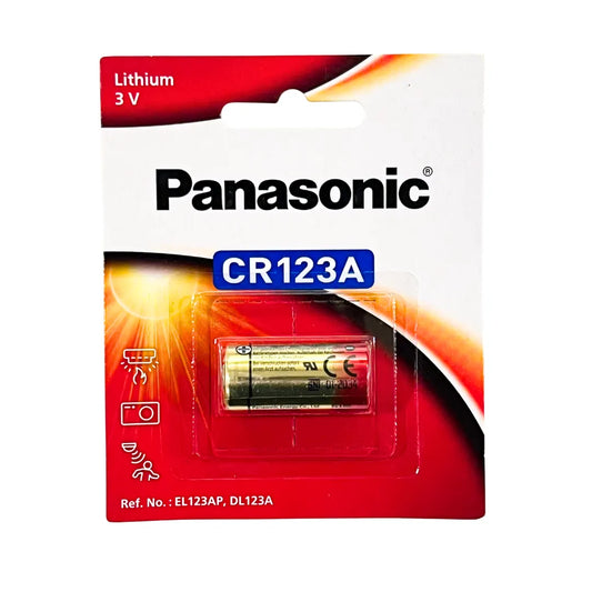 Panasonic CR123A Lithium Batteries 3V - Pack of 1
