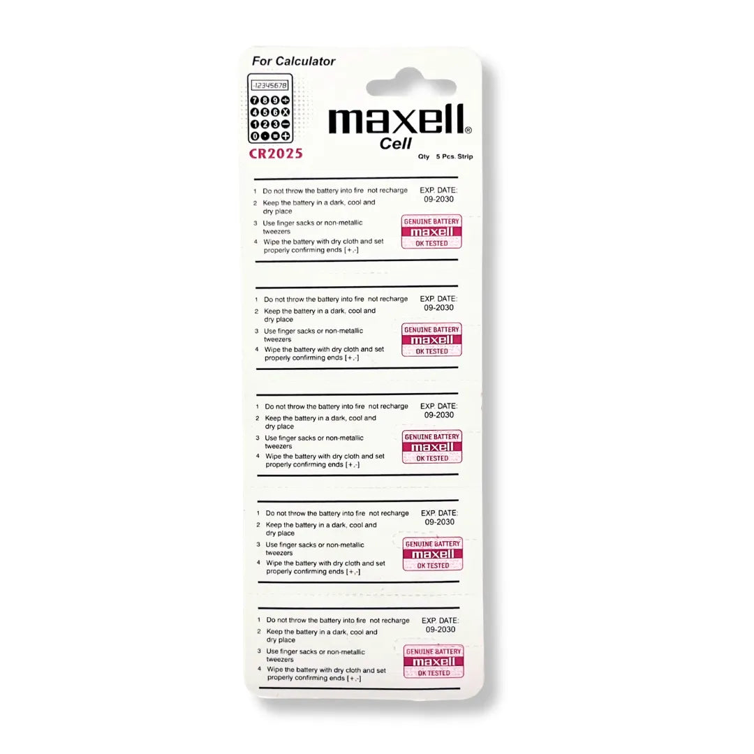 Maxell CR2025 3V Lithium Button Cell Battery