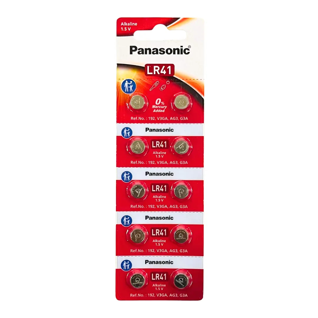 Panasonic LR41 Alkaline Button Cell Battery AG3 192 1.5V
