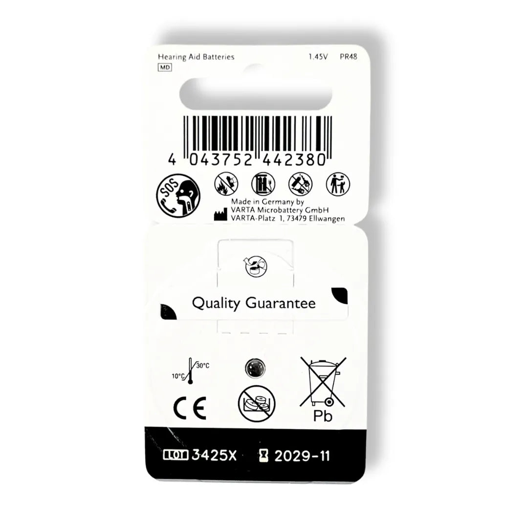 Power One P13 1.45V PR48 Hearing Aid Batteries - 1 Packet 6 Batteries