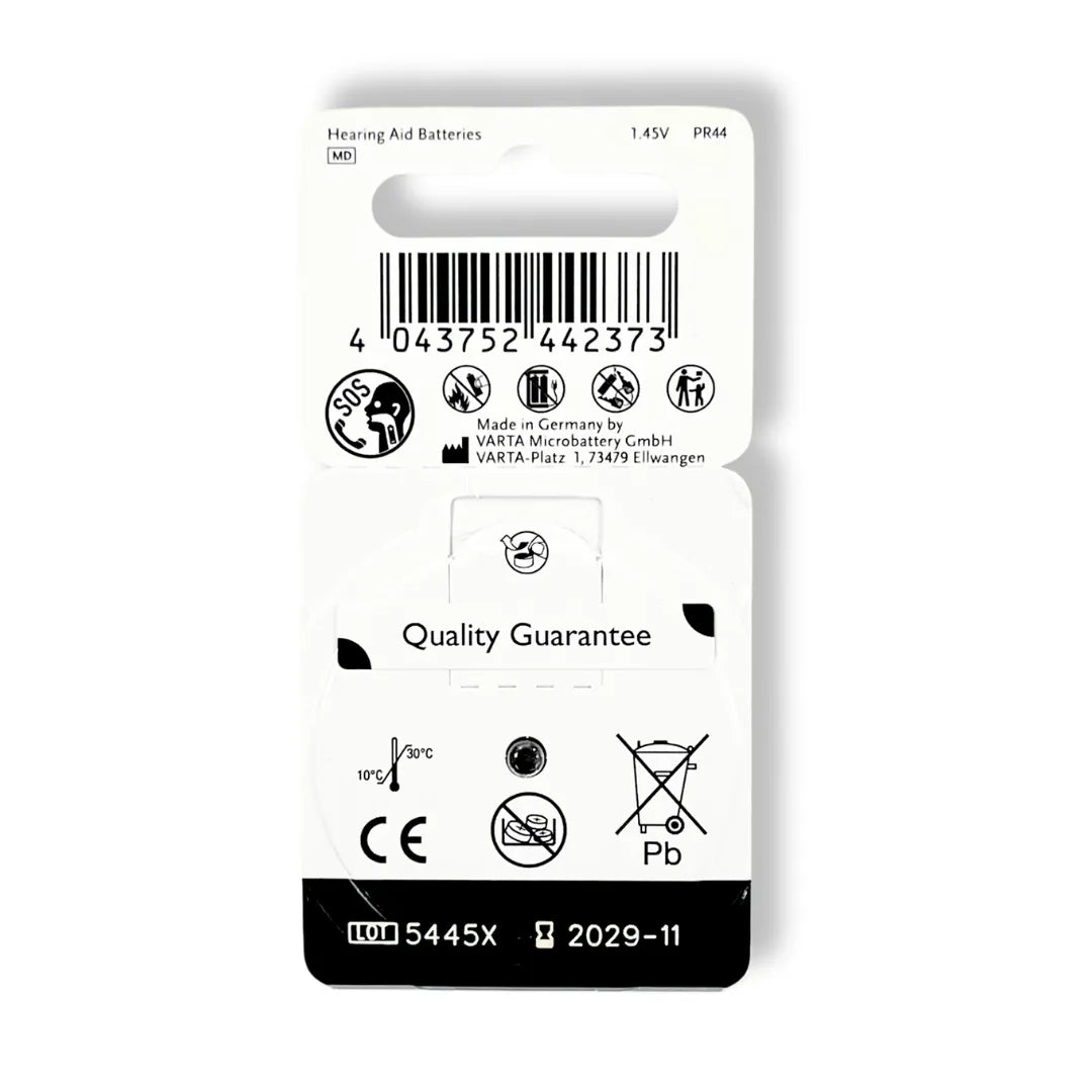 Power One P675 1.45V PR44 Hearing Aid Batteries - 1 Packet 6 Batteries