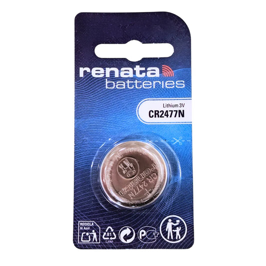 Renata CR2477N Lithium Coin Cell 3V 950mAh Battery - Pack of 1