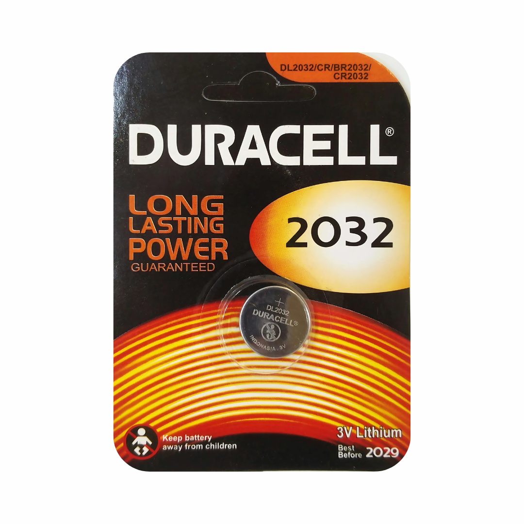 Duracell DL2032 (CR2032) Lithium Button Cell 3V Battery