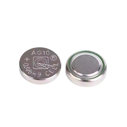 AG10 LR1130 389 1.5V alkaline button cell battery pack of 100 for watches, calculators, toys, and small electronic devices