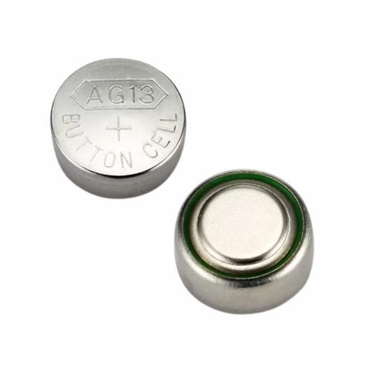 AG13 LR44 357 1.5V alkaline button cell battery pack of 100 for watches, toys, calculators, and electronic devices