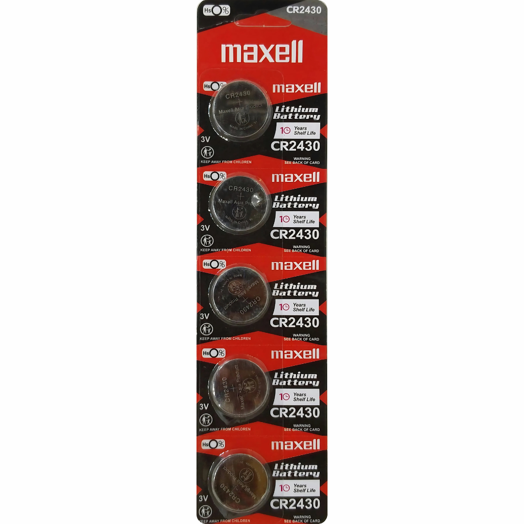 Buy Maxell CR2430 3V lithium coin cell battery online in India for reliable and long-lasting performance