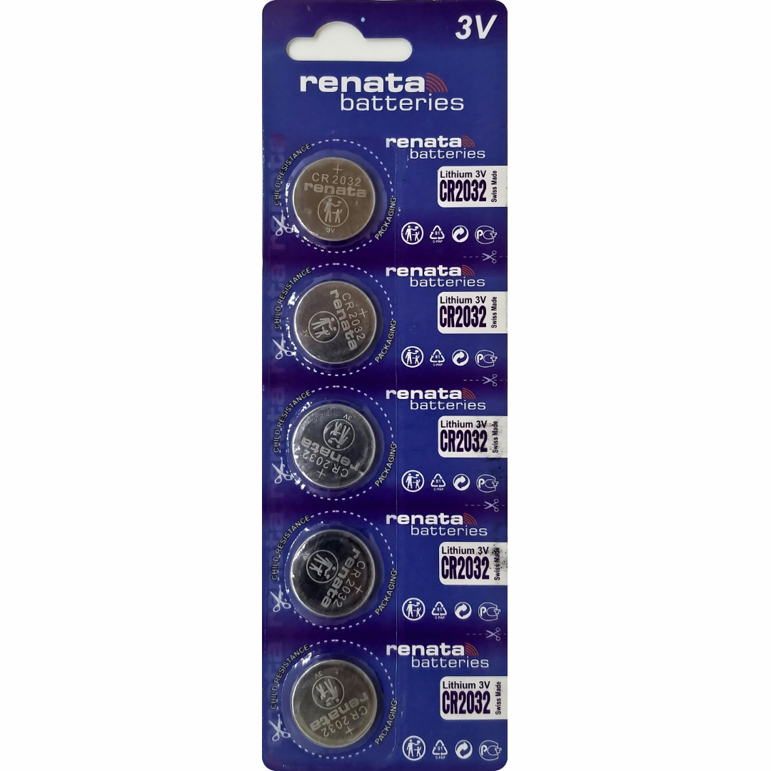 Renata CR2032 3V Lithium Button Cell Battery - reliable power for watches, toys, and electronic devices