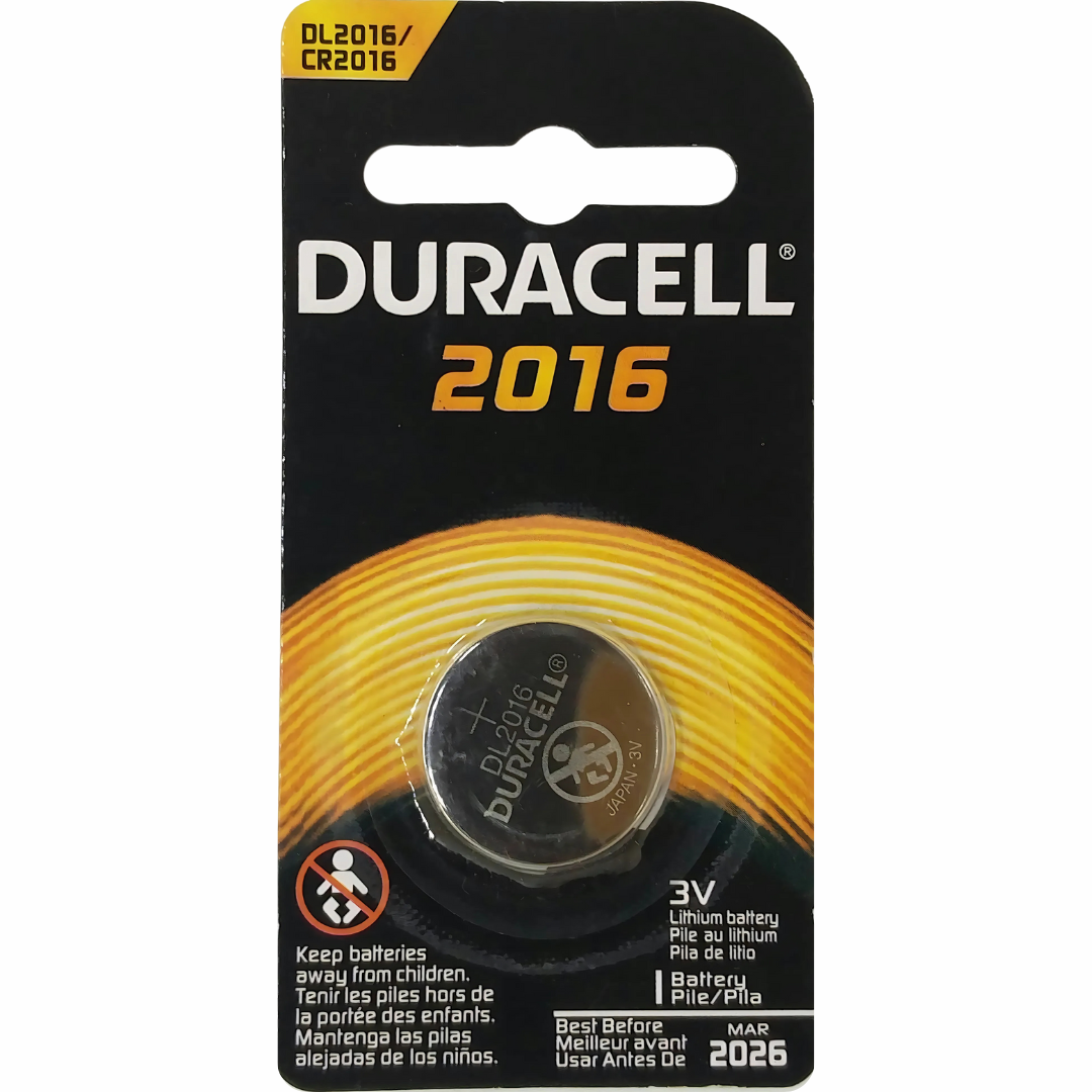 Shop Duracell DL2016 lithium batteries for watches and gadgets. Long-lasting and reliable performance with fast shipping.