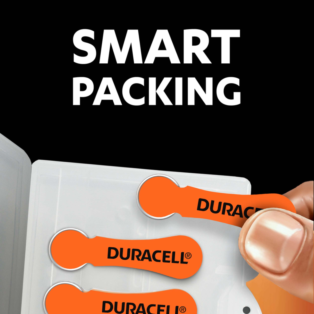 Duracell 13 1.45V PR48 Hearing Aid Batteries mybattery.in supports all types of hearing aid machines in India