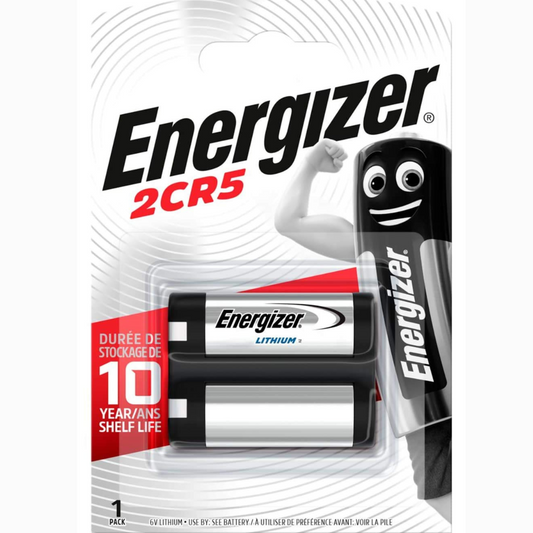 Energizer 2CR5 Lithium 6V battery – long-lasting power for cameras and medical equipment. Buy online at the best price.