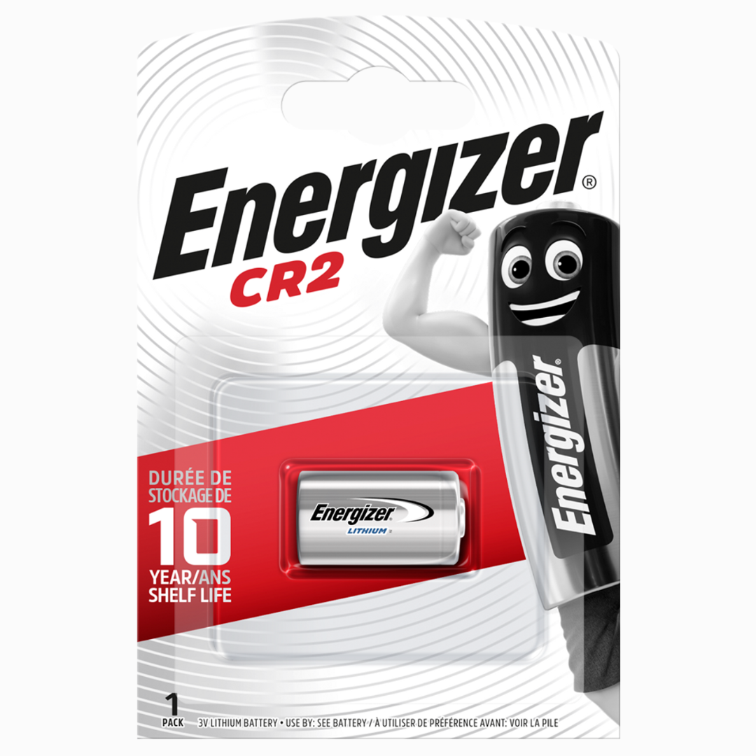 Energizer CR2 3V lithium battery – high-energy power for cameras, alarm systems, and medical devices. Buy online at the best price.