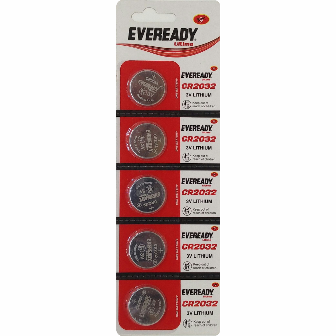 Buy Eveready CR2032 button cell battery at the lowest price. Fast delivery and secure checkout.