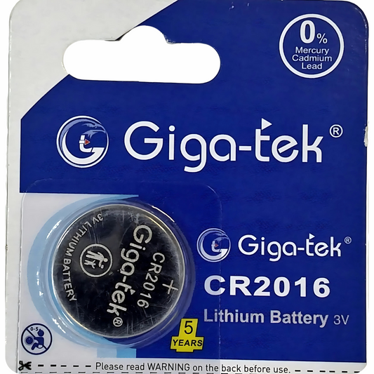 Shop Giga-tek CR2016 lithium battery for long-lasting performance. Fast delivery available.