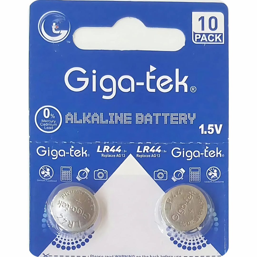 Shop Giga-tek LR44 AG13 battery for extended battery life and superior performance. Best price available online.